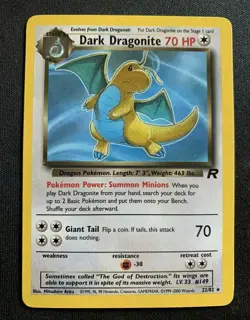 Dark Dragonite 22/82 Non Holo Pokemon Card - Near Mint - Image 1