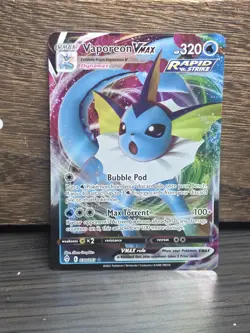 Vaporeon Vmax 30/203 Evolving Skies NM Full Art Ultra Rare Pokemon Card - Image 1