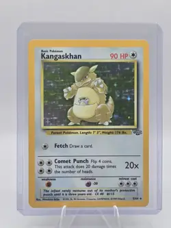 Pokemon TCG Kangaskhan Holo Rare Card 5/64 Jungle Set - Image 1
