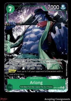2025 One Piece Card Game A Fist of Divine Speed #OP11023 Arlong ALT ART - Image 1
