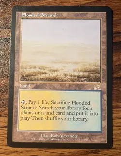 1X MTG Flooded Strand 2002 ONS Onslaught LP+/NM- X1 (B) - Image 1