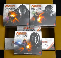MAGIC ORIGINS Magic the Gathering Sealed Fat Pack bundle box 9 booster packs - Image 1