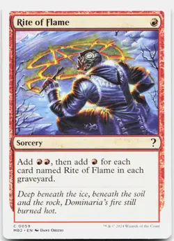 Rite of Flame (White Border) *Regular* MB2 59 NM - Image 1