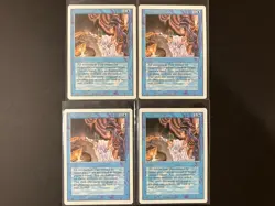 4 x HURKYL'S RECALL Vintage Revised 3rd Edition MTG Magic the Gathering Blue - Image 1
