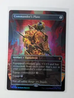 0131 Commander's Plate Borderless Commander: Teenage Mutant Ninja Turtles Foil - Image 1