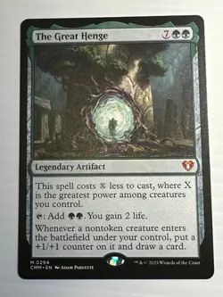 The Great Henge 0294 Mythic Rare Commander Masters MTG Regular - Image 1