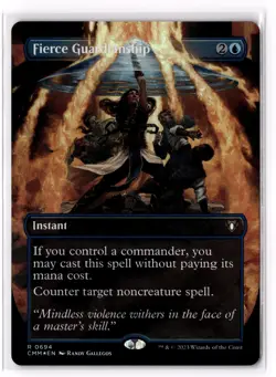 Fierce Guardianship (Borderless) 694 Commander Masters Foil NM - Image 1