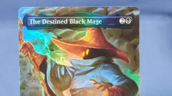 The Destined Black Mage - Foil Extended Art FIC NM MTG - Image 2