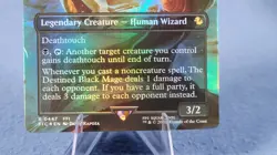 The Destined Black Mage - Foil Extended Art FIC NM MTG - Image 3