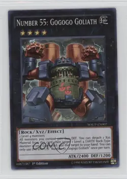 Number 55: Gogogo Goliath 1st Ed. YuGiOh World Superstars #WSUP-EN007 - Image 1