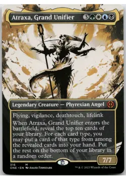 1x MTG Atraxa, Grand Unifier (Showcase) Phyrexia AWBO Mythic! NM Mint! - Image 1