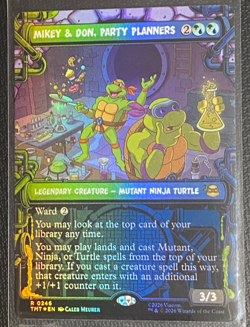Mikey & Don, Party Planners (Showcase) TMNT Foil MTG TMT #246 NM/M - Image 1