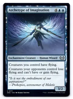 Archetype of Imagination NM Commander: Duskmourn: House of Horror 111 MTG Reg - Image 1