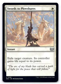 Swords to Plowshares NM Commander: Duskmourn: House of Horror 106 MTG Regular - Image 1