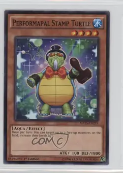 Performapal Stamp Turtle 1st Ed. YuGiOh Mega-Tins Mega Pack #MP15-EN195 - Image 1