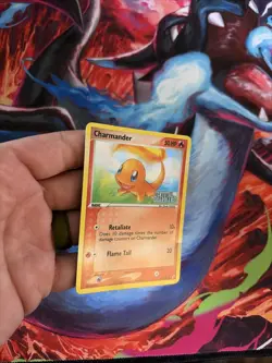 Pokemon Card - Charmander Crystal Guardians 48/100 Common Reverse Holo stamp - Image 2