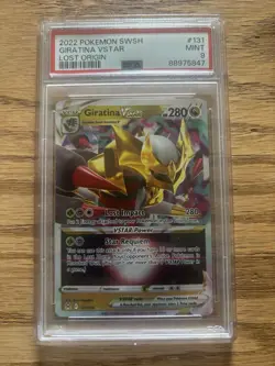 Pokemon SWSH Lost Origin Giratina VSTAR Holo Card #131/196 2022 PSA 9 MINT - Image 1