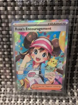 Pokemon Rosa's Encouragement 123/088 Full Art Card Perfect Order Just Pulled ! - Image 1