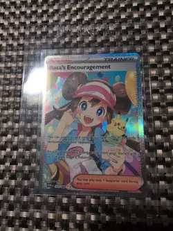Pokemon Rosa's Encouragement 123/088 Full Art Card Perfect Order Just Pulled ! - Image 3