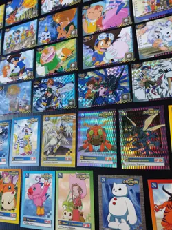 50 LOT Digimon CCG TCG Holo Trading Cards Set Yamato Tai Patamon Gabumon Japan - Image 2