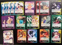 One Piece Non-foil Leader Mixed Lot (20) English & (50+) Japanese cards NM - Image 1