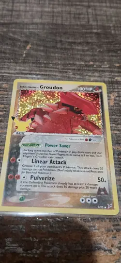 Pokemon 25th Anniversary Celebrations Groudon Holo Card - Image 1