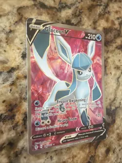 Pokemon TCG Glaceon v Evolving Skies Holo Ultra Rare Full Art Card 174/203 - Image 4
