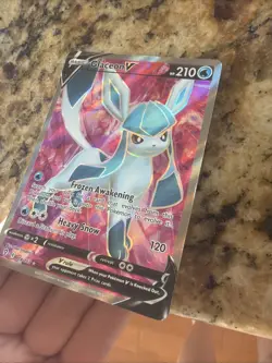 Pokemon TCG Glaceon v Evolving Skies Holo Ultra Rare Full Art Card 174/203 - Image 5