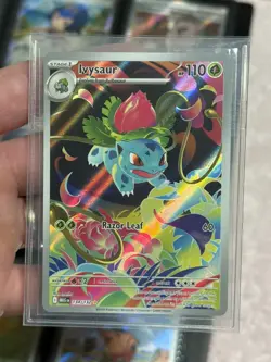 Pokemon TCG Ivysaur 134/132 Ultra Rare Mega Evolution Holo Full Art Mint Card - Image 1