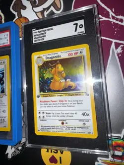 PSA and SGC 1st edition holo Dragonite pokemon card slab lot - Image 4