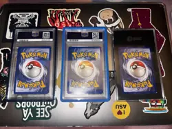 PSA and SGC 1st edition holo Dragonite pokemon card slab lot - Image 5