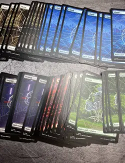 Magic The Gathering Marvel’s Spider-Man 50 Card Lot FULL ART Lands 10x WUBRG - Image 1