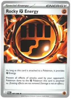 Rocky Fighting Energy Non-Holo Prerelease Card 087/088 Pokemon Perfect Order NM - Image 1