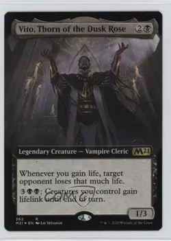 Vito Thorn of the Dusk Rose (Extended Art) Foil Magic: Core Set: 2021 M21 #362 - Image 1