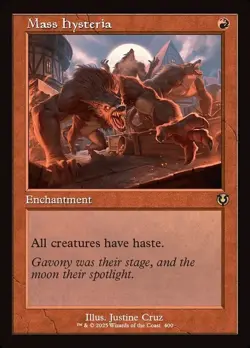 FOIL Mass Hysteria - Retro - MtG Innistrad Remastered - NM - Image 1