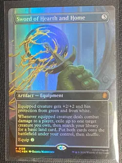 Sword of Hearth and Home (Borderless) Commander: TMNT MTG TMC #136 Nm- - Image 1