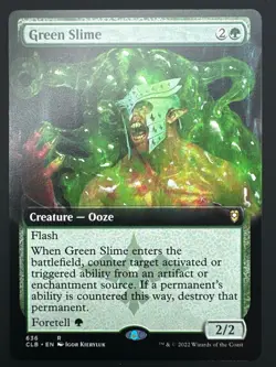 x1 Green Slime - Deck Exclusive R MTG Commander Legends: Battle for Baldur's Gat - Image 1