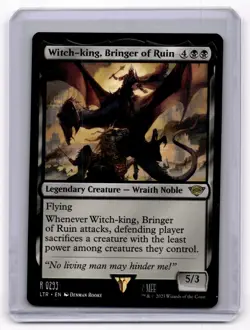 MTG Witch-king, Bringer of Ruin The Lord of the Rings #293 Magic the Gathering - Image 1