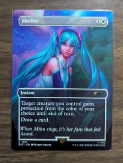 MTG Shelter Non-Foil from Hatsune Miku Secret Lair Drop NM - Image 1