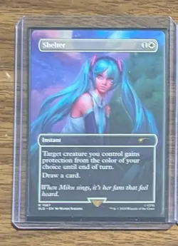 MTG Shelter Non-Foil from Hatsune Miku Secret Lair Drop NM - Image 2