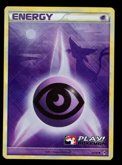2011 POKEMON CALL OF LEGENDS ESPEON PSYCHIC ENERGY 92/95 PLAY! HOLO PROMO NM F - Image 1