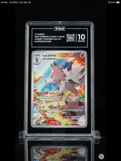 Lycanroc 166/159 Sv09: Journey Together Illustration Rare TAG 10 Pokemon TCG - Image 1