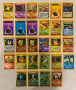 1990s VINTAGE POKEMON ENGLISH PRISM VENDING STICKERS LOT OF 28 CARDS PIKACHU + - Image 1