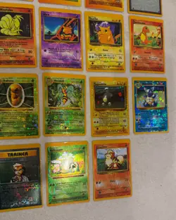 1990s VINTAGE POKEMON ENGLISH PRISM VENDING STICKERS LOT OF 28 CARDS PIKACHU + - Image 5