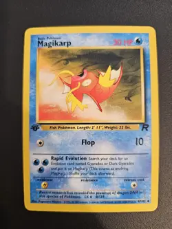 Pokemon TCG Magikarp 1st Edition Team Rocket LP - Image 1