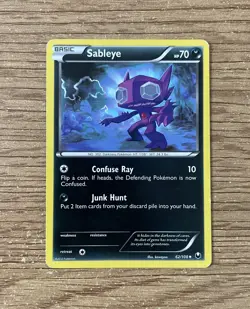 Sableye 62/108 Uncommon Dark Explorers Lightly Played (exc) | Pokemon TCG - Image 1