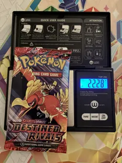 (VERY HEAVY) 22.28g Pokemon TCG Destined Rivals Booster Pack (SEALED)✅ - Image 1