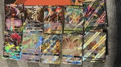 Pokemon TCG Holo Foil Lot - Gengar EX, Leafeon V, Silvally GX, Volcanion EX - Image 1
