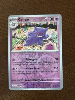 Pokemon TCG 151 Gengar Reverse Holo 094/165 NM - Image 1