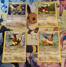 Pokemon TCG Eevee Lot (4) 2011-2013 Basic Common - Image 1